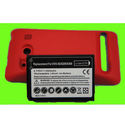 3500mAh Extended Battery + Red Cover for HTC EVO 4
