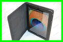 Black Leather Case Smart Cover Folio Stand for App
