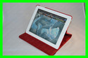 Red Rotating Magnetic Leather Stand Case Smart Cov