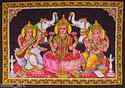 LAXMI SARASWATI GANESHA hindu gods deity wall hang