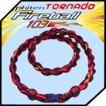 Phiten Fireball X30 Tornado Necklace 18.5