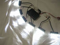6x 3 LED White Car Truck Grille Strobe Light Set A