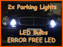 2x VW T10 White 5050 SMD LED chip bulbs no Error A