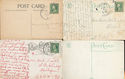 LOT of 7 EARLY old 1900's PARTY  INVITATION POSTCA