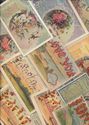 LOT of 12  VICTORIAN LANGUAGE OF FLOWERS GREETINGS