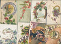 Lot of 16 Antique Holidays Greetings Postcards wit