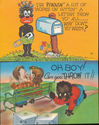  2 STEREOTYPE BLACK LINEN COMICS Postcards Lot-hhh
