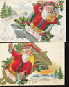 Lot of 5 Santa Claus ~ Santa's Delight~ Antique Ch