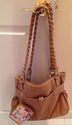 Rosetti Purse Tote Large Handbag, Brown, with Wall