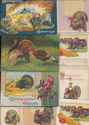 Nice Lot of 21  Vintage Thanksgiving Turkeys Holid