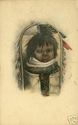 1911 NAVAJO BABY in PAPOOSE  HAND COLORED POSTCARD