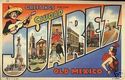 LARGE LETTER GREETINGS FROM JUAREZ, OLD  MEXICO-D4