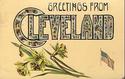 Greetings from CLEVELAND 1909 Antique Postcard-gg1