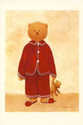 Cute Teddy Bear in Pajamas Postcard-New-LL816