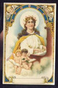 St. Cecilia & Angels Vintage Religious Postcard-LL