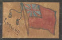 Rare LEATHER FLAG of ENGLAND Antique Postcard-hh73