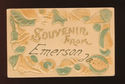 Emerson IA Iowa Souvenir Sea Shell Border Postcard