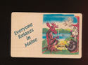 Funny Wood Wooden Postcard "Everyone Relaxes in Ma
