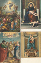 Lot of 4 Vintage Religious Christian Postcards-oo3