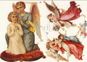 Praying Angels Victorian Die-Cut Scrap Collage She