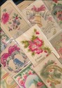 Lot of 12  Fancy Embossed Vintage CHRISTMAS HOLIDA