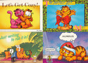 CUTE GARFIELD THE CAT POSTCARD LOT, 6 CARDS-UNUSED