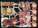 COLLAGE SHEET OLD WORLD SANTA CLAUS & CHILDREN  fo