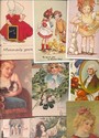 Lot of 20 Holidays Greetings Postcards-Reproductio