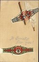 Rare 1910 Novelty Cigar Label Regalia Postcard-ee3