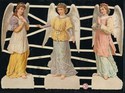 5 Beautiful Angels Victorian Die-Cut Scrap Sheets-