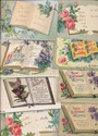 Nice Lot 17 ~Books & Flowers~Greetings Postcards-q