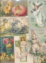100 + Vintage Lot of EASTER Postcards RABBITS CHIC