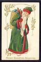 Tuck Green Robe Santa Claus Christmas Postcard-nn5