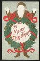 Heavy Embossed Santa Claus Christmas Postcard-gg98