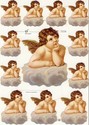 Pretty Angels Victorian Die-Cut Scrap Sheet -sc-24