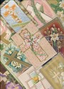 LOT of 12 BEAUTIFUL EASTER CROSSES  POSTCARDS-0019