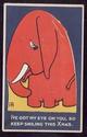 Rare Novelty Jumbo Jim Elephant Fold Out Story Pos