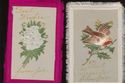 Lot of 2 Fringed Victorian Antique Greetings Cards