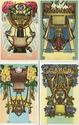 12 Set  Art Nouveau Antique Zodiac Postcards A/s A