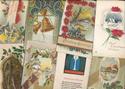 Beautiful Lot of 8 Christmas Postcards-Vintage-qq-