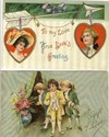 Lot of 2 Vintage Valentine's Day Postcards-kk313