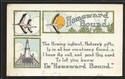 OLD ART & CRAFT Postcard ~Homeword Bound~ Poem-ff2