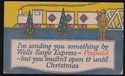 Antique Art Deco Christmas Postcard, Wells Fargo E