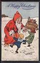 Tuck Oilette SANTA CLAUS  & Children Postcard-gg85