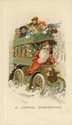 Rare Daddy Motor Bus Santa Claus Winsch Xmas Postc