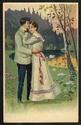 Edwardian Man & Woman Vintage Romantic Postcard-gg