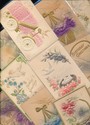 10 Fancy Airbrushed Embossed Birds Postcards Lot-r