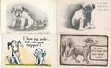 Cute Lot of 4 Comic DOGS Vintage Postcards-rr287-U