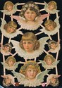 5 Beautiful Angels Victorian Die-Cut Scrap Sheets-