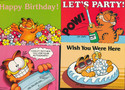 CUTE GARFIELD THE CAT POSTCARD LOT, 6 CARDS-UNUSED